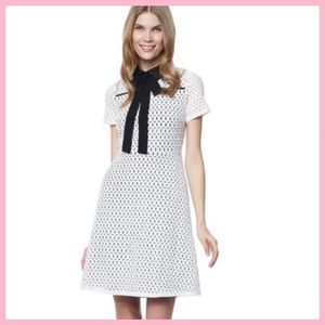 ERIN Erin Fetherston Ivory&Black Lace Dress Size 2